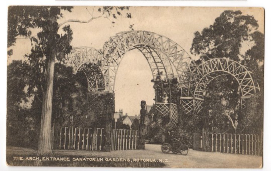 Postcard of The Arch Sanitorium Grounds Rotorua. - 245943 - Postcard image 0
