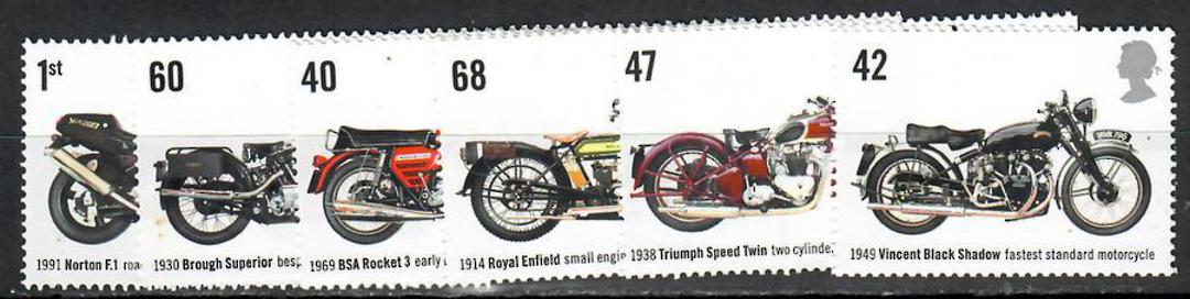 GREAT BRITAIN 2005 Motorcycles. Set of 6. - 88341 - UHM image 0