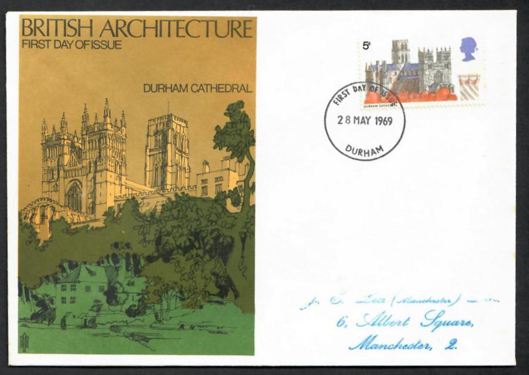 GREAT BRITAIN 1969 Architecture. Set of 6 on first day covers. - 530347 - FDC image 4