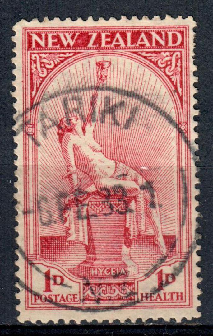 NEW ZEALAND 1932 Health Hygeia 1d Carmine. Excellent Postmark TARIKI. - 75085 - FU image 0