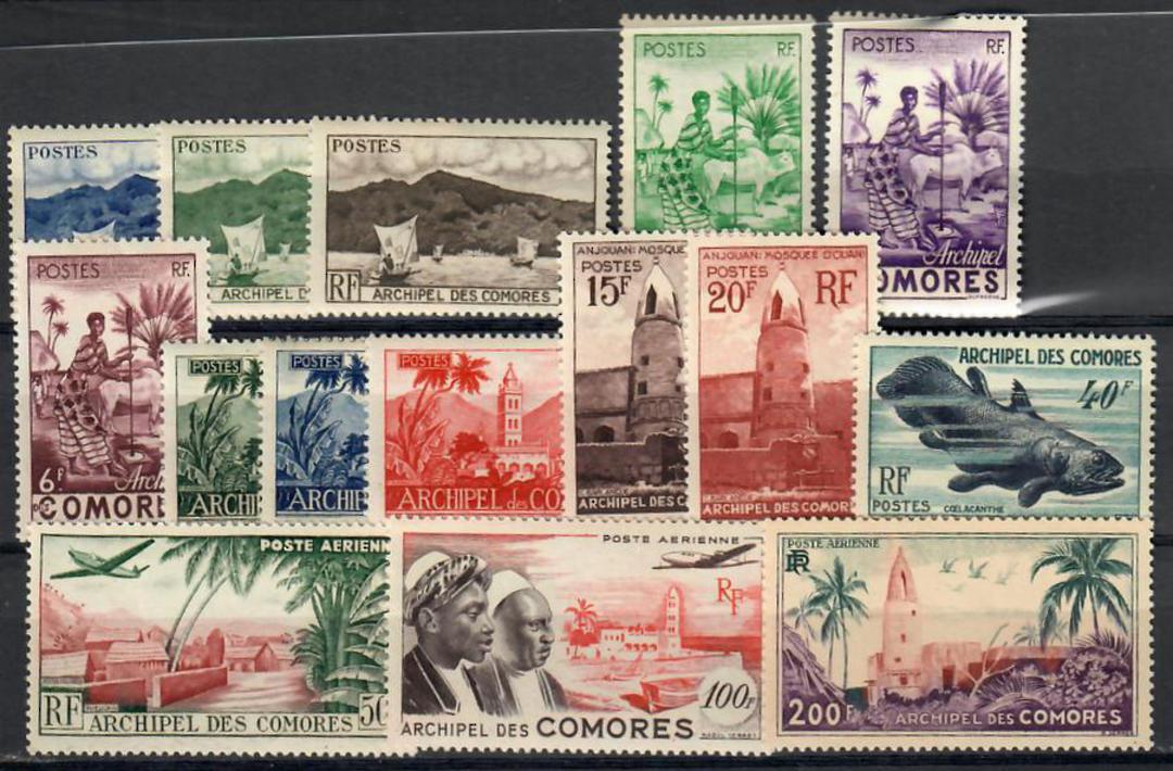 COMORO ISLANDS 1950 Definitives. Set of 15. - 23701 - UHM image 0