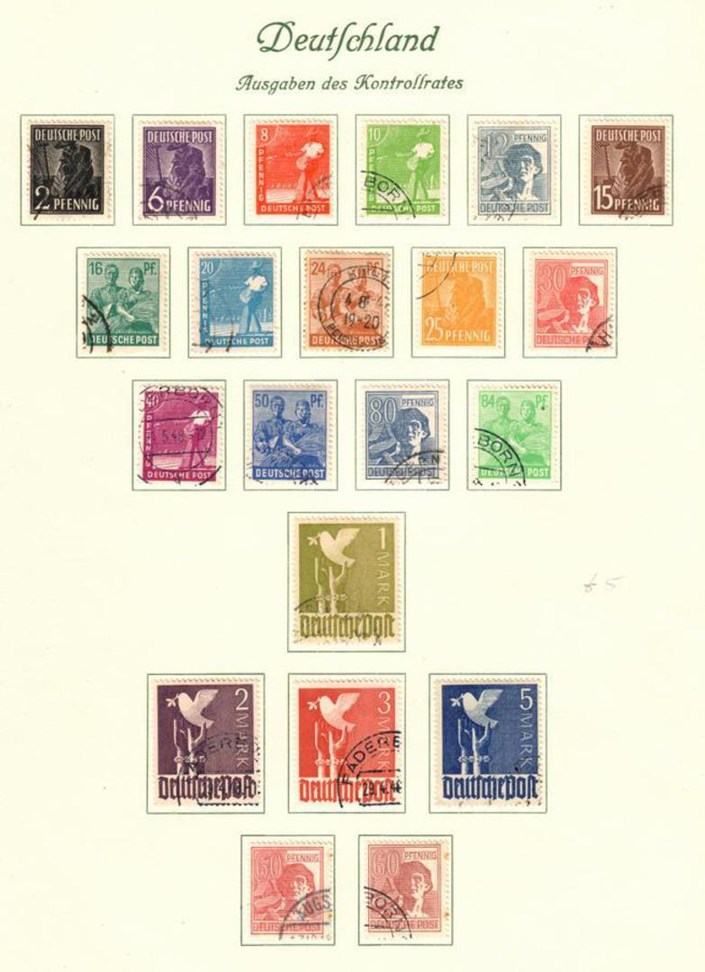 GERMANY Allied Occupation 1947 Definitives. Set of 21. - 100358 - VFU image 0