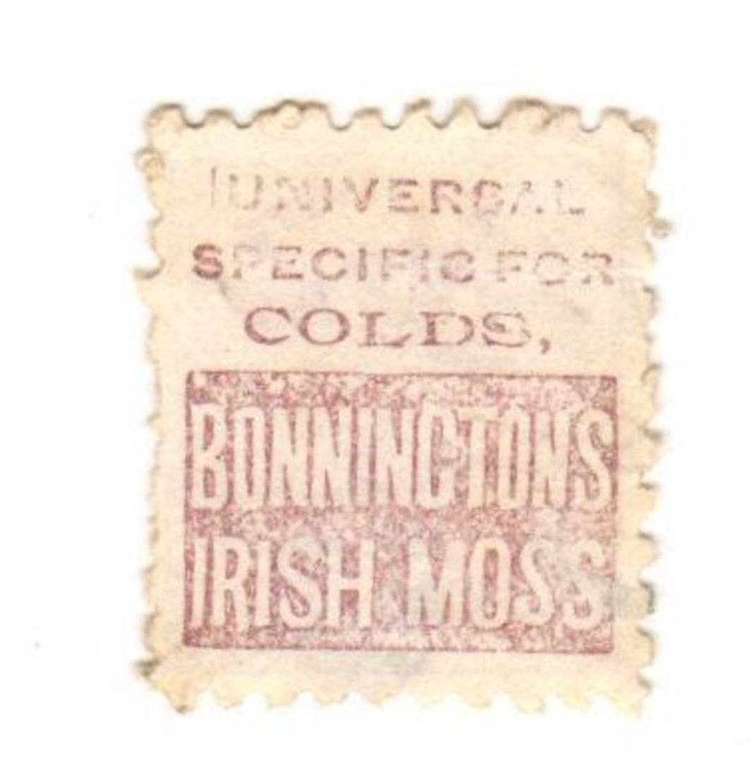 NEW ZEALAND 1882 Victoria 1st Second Sideface 2d Mauve. Perf 10. Secnd setting. Universal Specific for Bonnington's Irish Moss. image 0