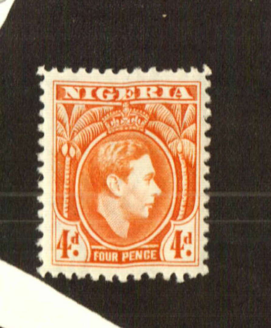 NIGERIA 1938 Geo 6th Definitive 4d Orange. - 71544 - LHM image 0