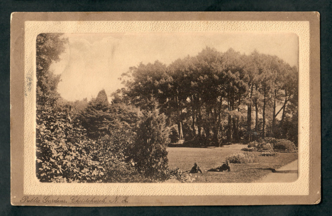 Postcard of Public Gardens Christchurch. - 48422 - Postcard image 0