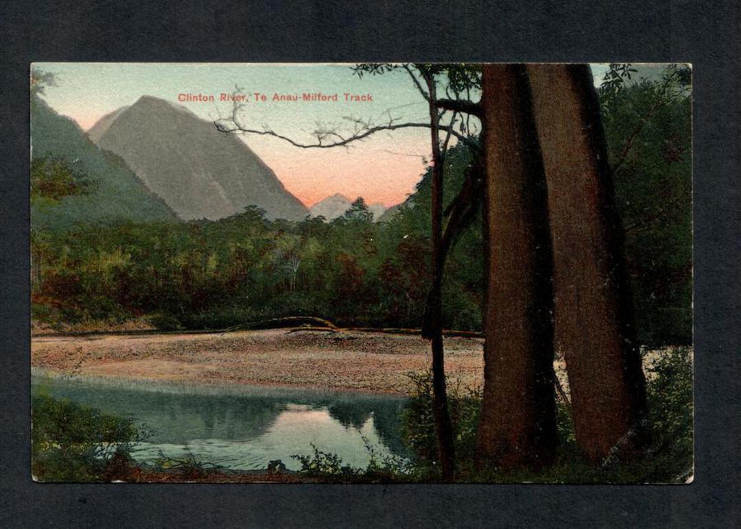 Coloured Postcard of Clinton River Te Anau Milford Track. - 49897 - Postcard image 0