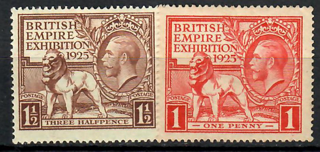 GREAT BRITAIN 1925 British Empire Exhibition. Set of 2. - 70567 - LHM image 0