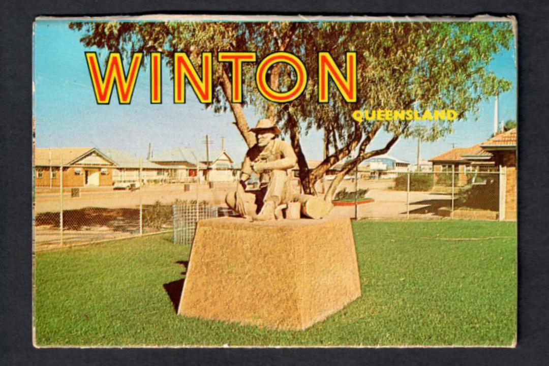 Coloured folder of views from Winton Queensland. - 444804 - Postcard image 0