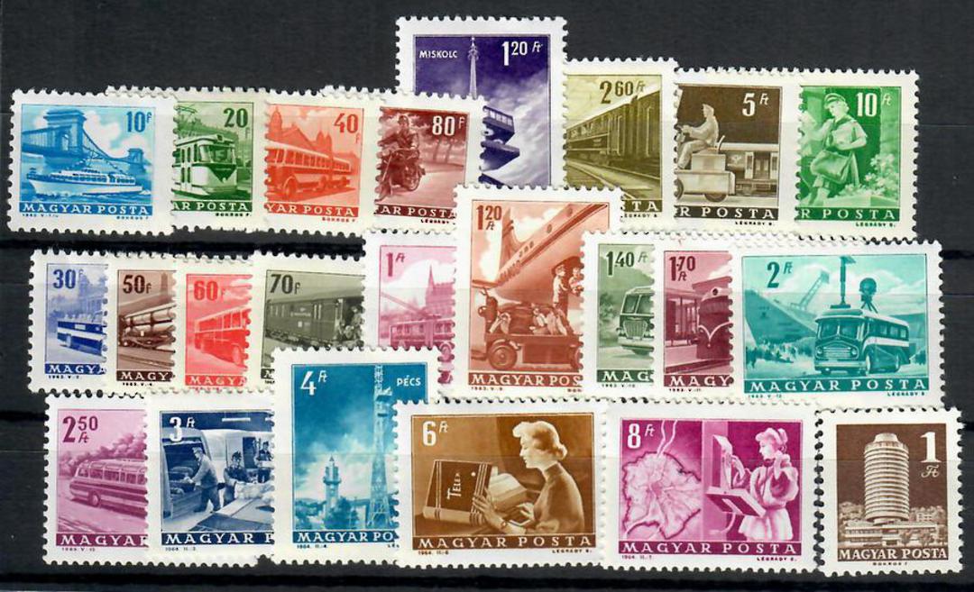 HUNGARY 1963 Definitives. Set of 21. - 23792 - UHM image 0