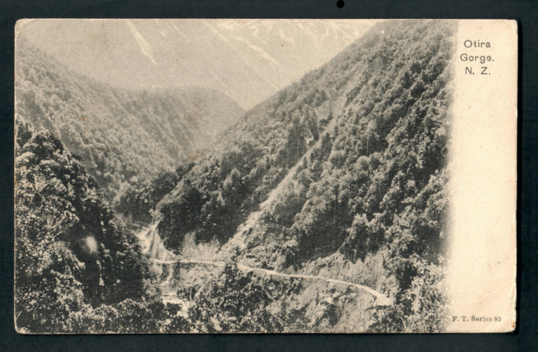 Early Undivided Postcard of Otira Gorge. - 248753 - Postcard image 0