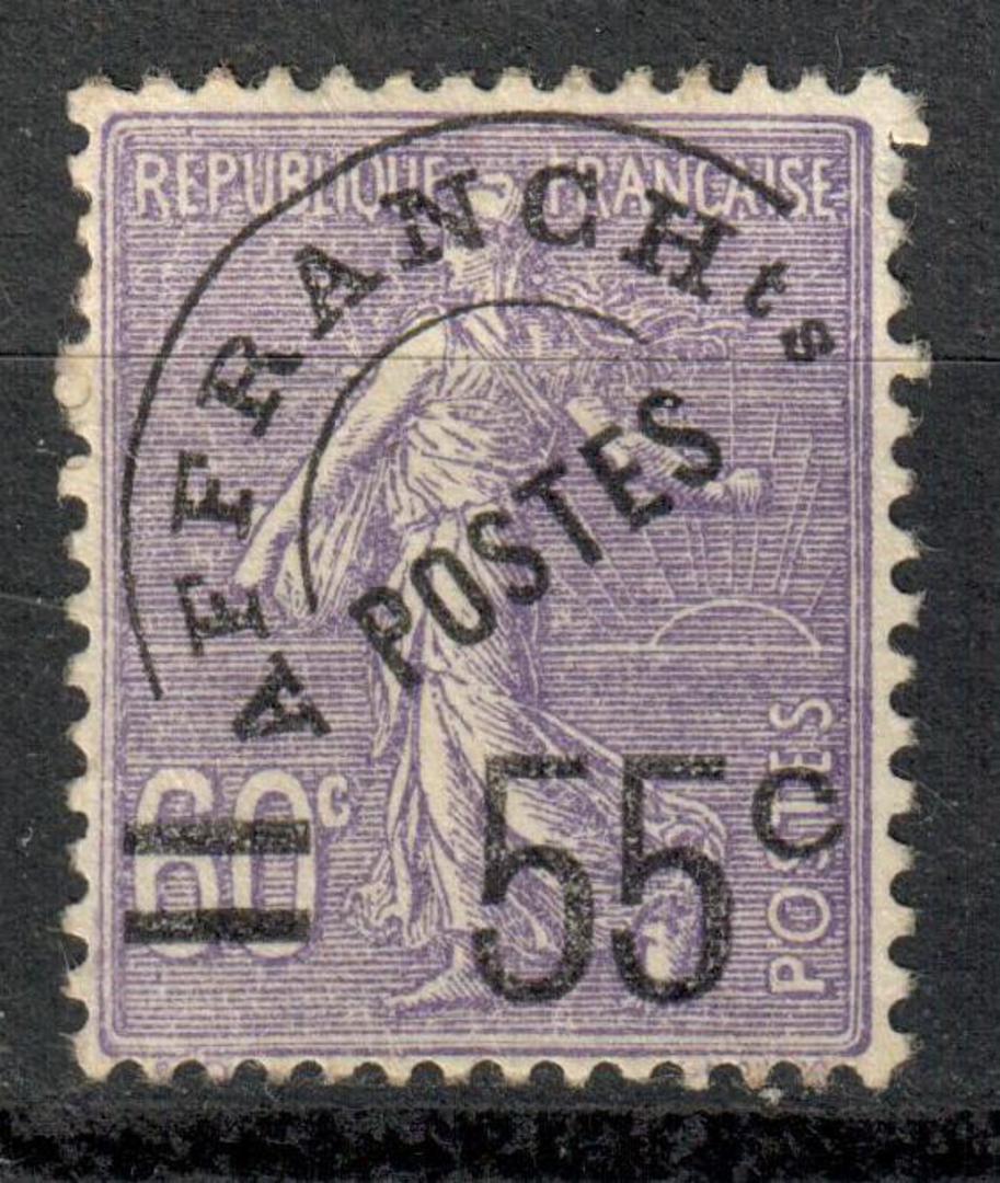 FRANCE 1926 Surcharge 55c on 60c Violet. Precancelled. - 631 - Mint image 0