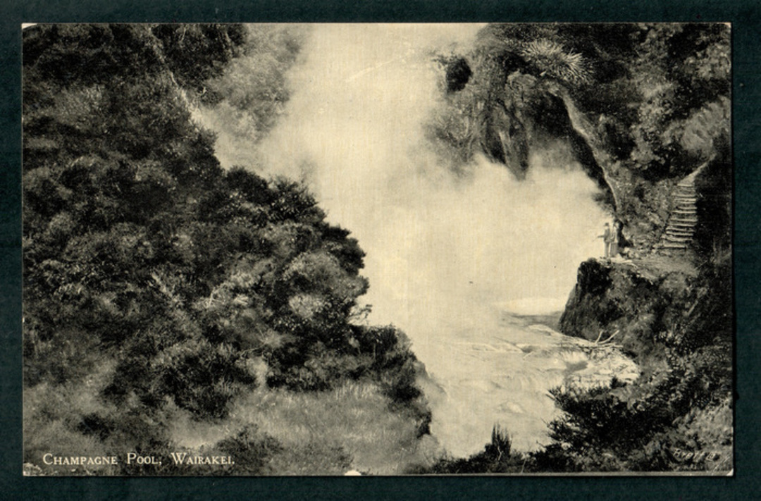 Postcard by Iles of Rotorua of the Champagne Pool Wairakei. - 46703 - Postcard image 0