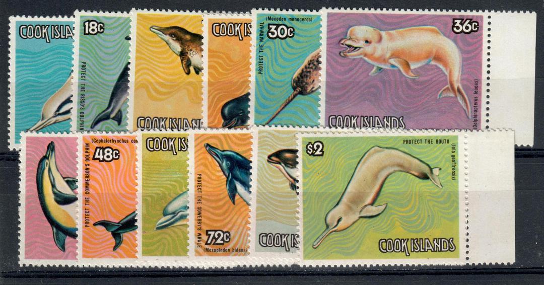 COOK ISLANDS 1984 Save the Whales. Set of 12. Scott 767-778 $US 15.00 - 21087 - UHM image 0