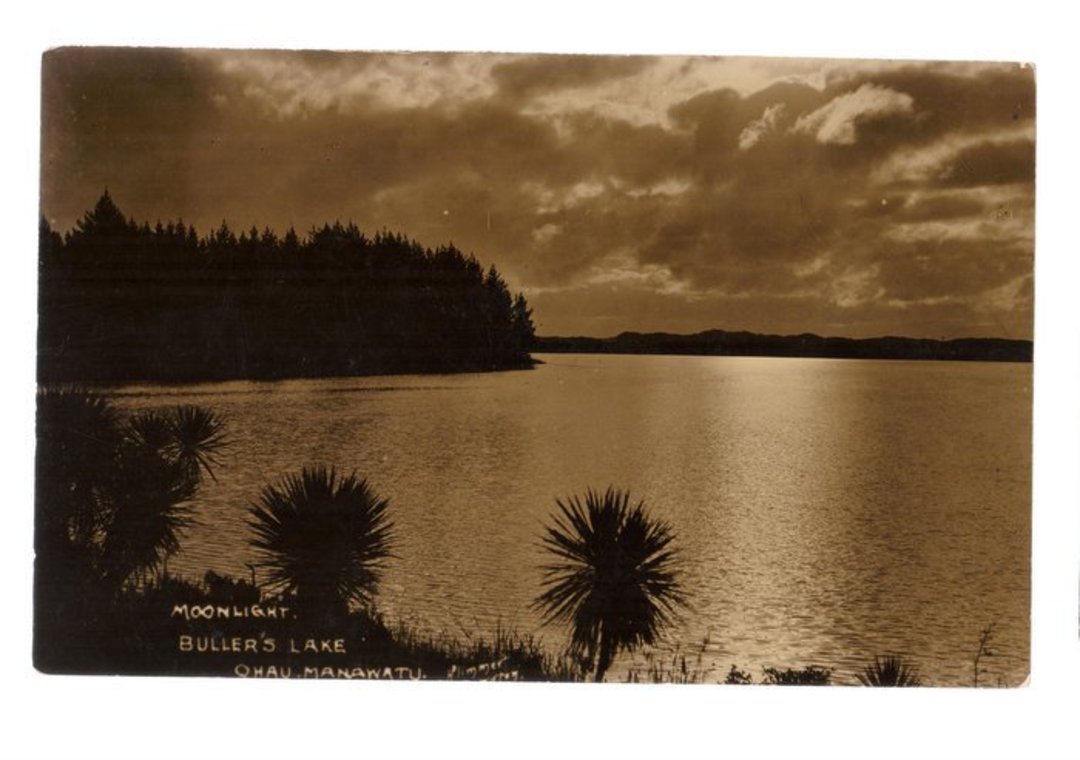 Real Photograph of Moonlight Bullers Lake Ohau. - 69542 - Postcard image 0