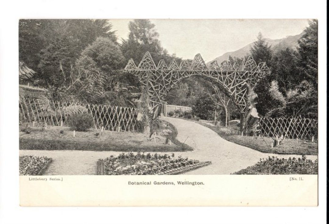 Early Undivided Postcard of Botannical Gardens Wellington. - 247350 - Postcard image 0