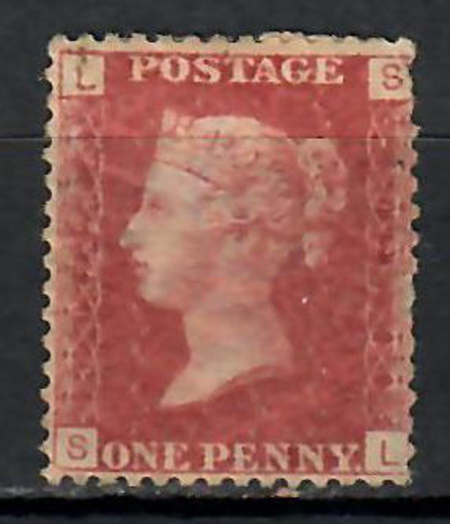 GREAT BRITAIN 1858 1d Red. Plate 121. Letters LSSL. Hinge remains. Gum patchy. - 74446 - Mint image 0