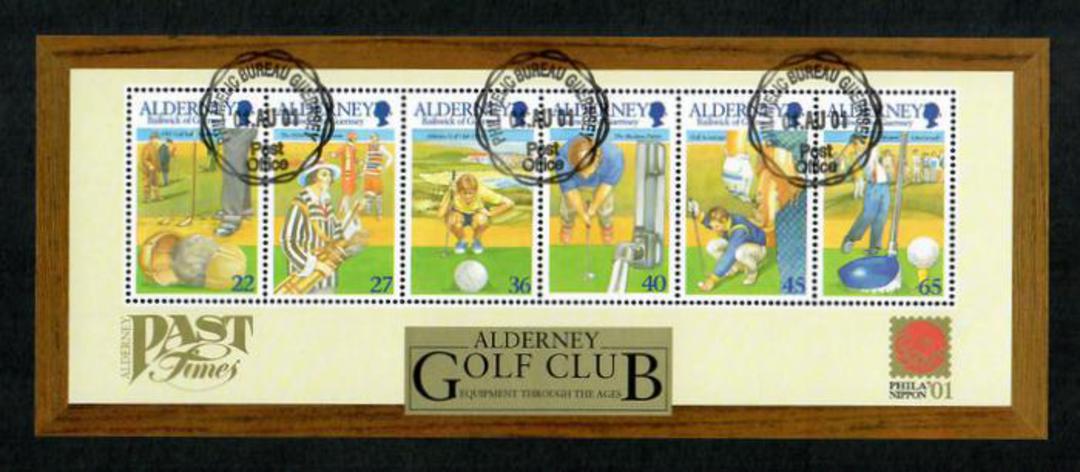 ALDERNEY 2001 Alderney Golf Club. Miniature sheet. - 59859 - CTO image 0
