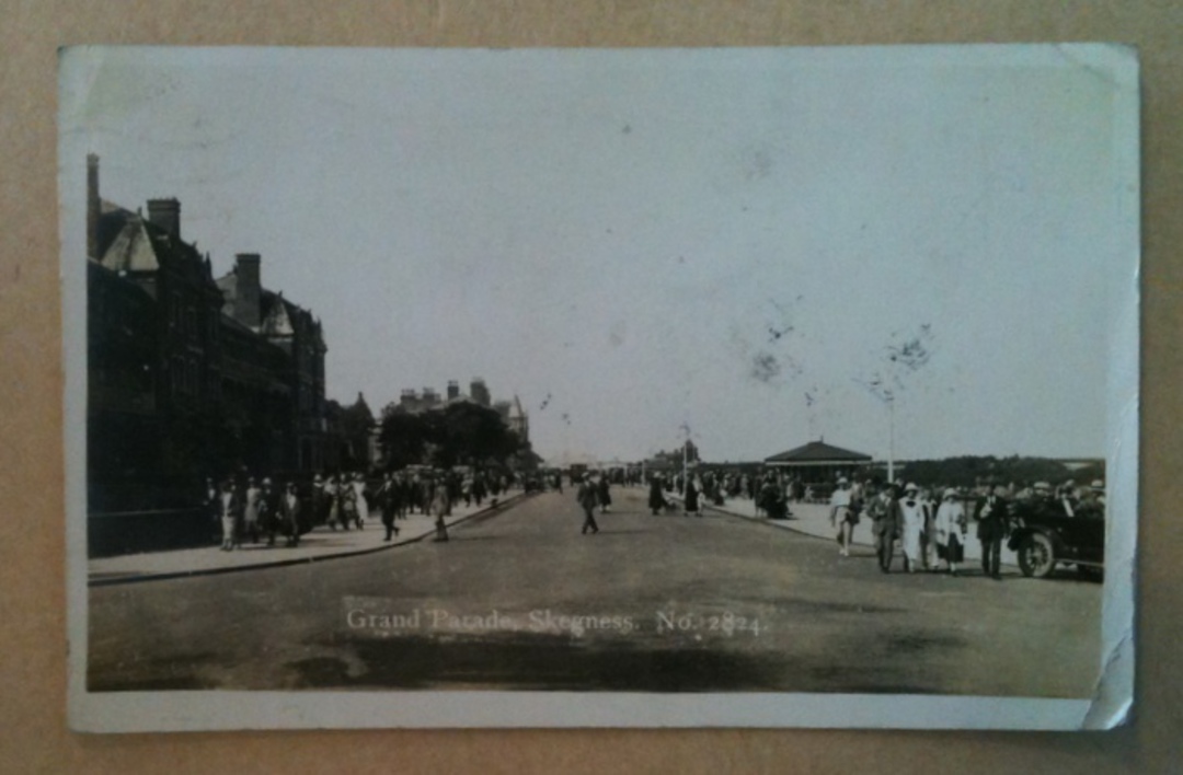 Real Photograph of Grand Parade Skegness. - 242620 - Postcard image 0