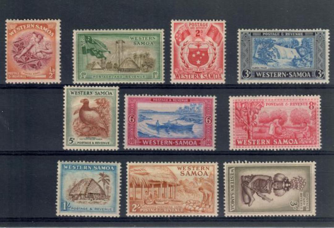 SAMOA 1935-1944 Definitives. Set of 9. Simplified set. Some toning. - 20281 - Mint image 0
