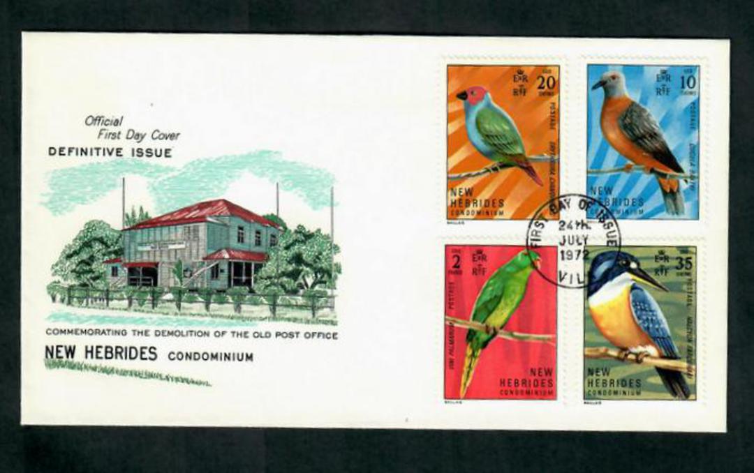 NEW HEBRIDES 1972 Definitives. Set of 12 on first day cover. - 30578 - FDC image 0