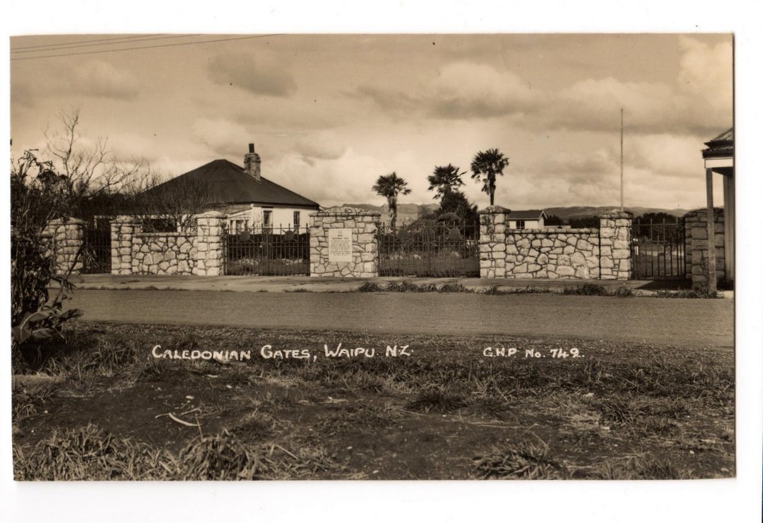 Real Photograph by T G Palmer & Son of Caledonian Gates Waipu. - 44877 - image 0