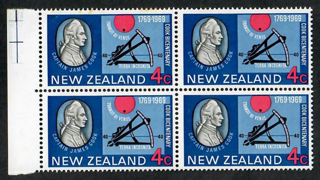 NEW ZEALAND 1969 Bicentenary of the Voyage of Captain James Cook. Set of 4 in Blocks of 4. - 21812 - UHM image 2