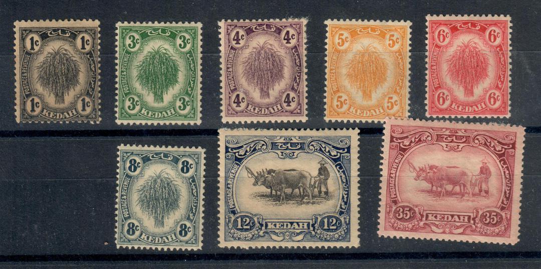 KEDAH 1922 Definitives. Set of 8. - 20948 - Mint image 0
