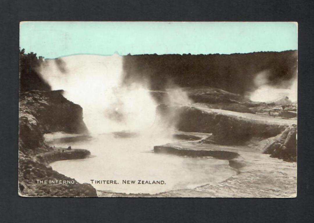 Early Undivided Tinted Postcard of The Inferno Tikitere. - 45944 - Postcard image 0