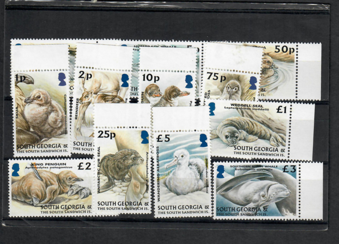 SOUTH GEORGIA and SOUTH SANDWICH ISLANDS 2005 Definitives. Set of 12. Face £12.75. - 22790 - UHM image 0