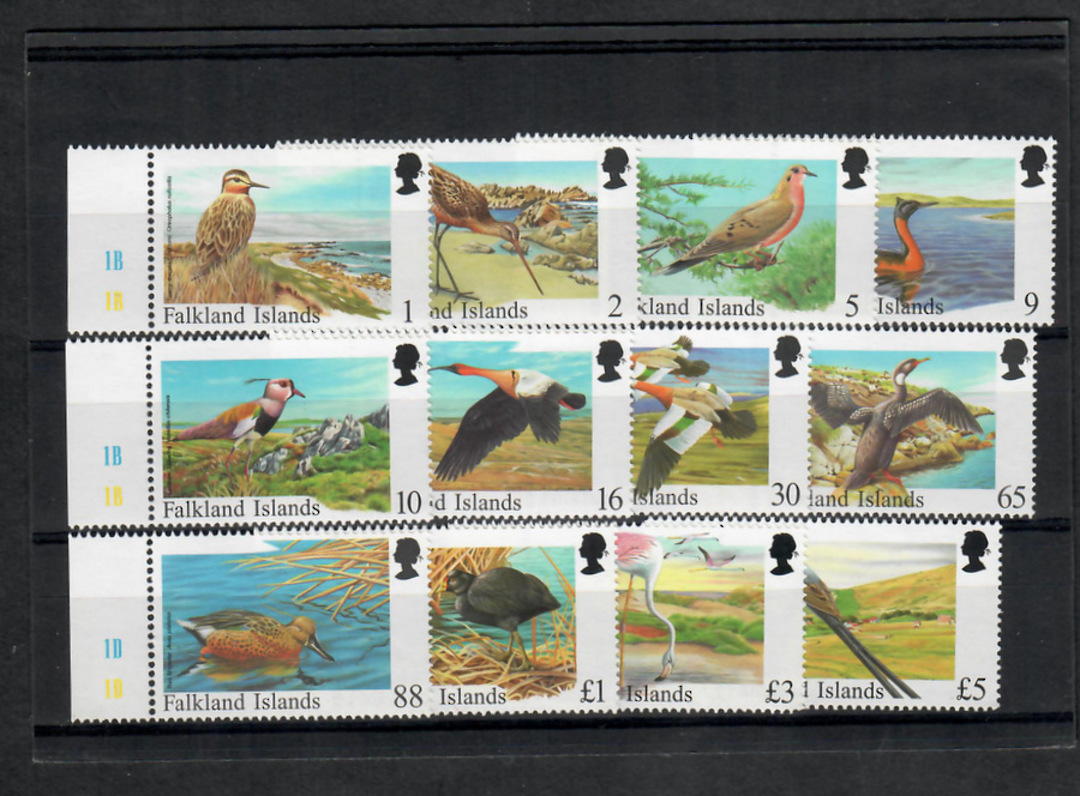 FALKLAND ISLANDS 1998 Rare Visiting Birds. Set of 12. - 22825 - UHM image 0