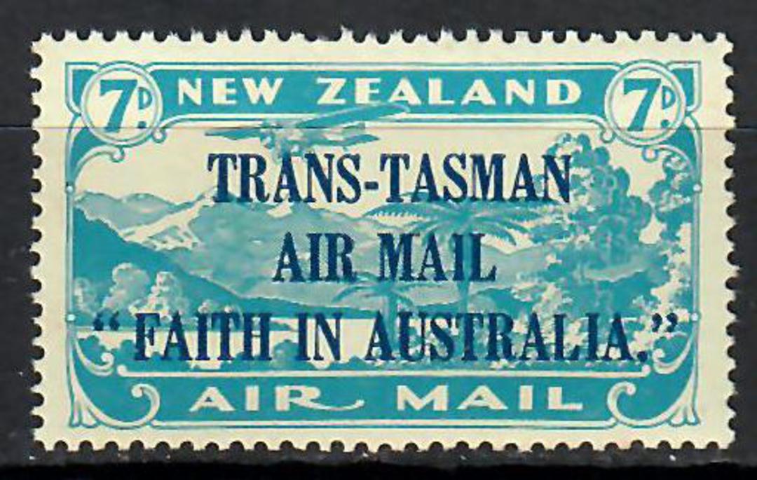 NEW ZEALAND 1934 Airmail 7d Trans Tasman - 70649 - UHM image 0