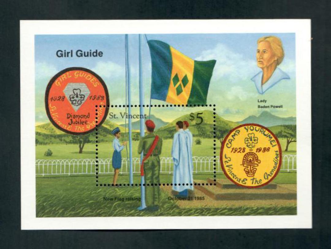 ST VINCENT 1989 Girl Guides. Miniature sheet. - 52568 - UHM image 0