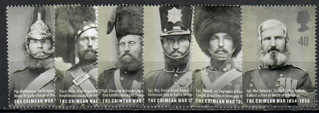 GREAT BRITAIN 2004 150th Anniversary of the Crimean War. Set of 6. - 88335 - UHM image 0