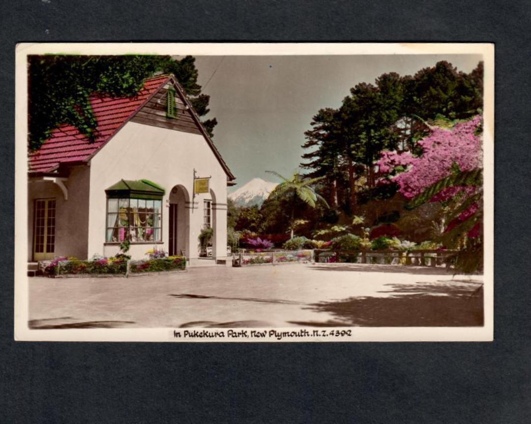 Coloured Real Photograph by A B Hurst & Son. In Pukekura Park New Plymouth. - 47016 - Postcard image 0