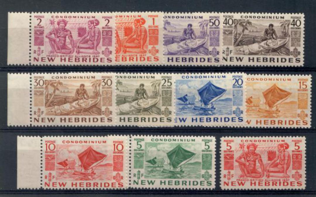 NEW HEBRIDES 1953 Definitives. Set of 11. - 20433 - UHM image 0