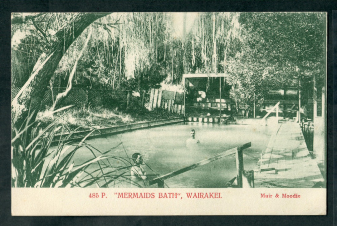Early Undivided Postcard by Muir & Moodie of Mermaid bath Wairakei. - 46651 - Postcard image 0