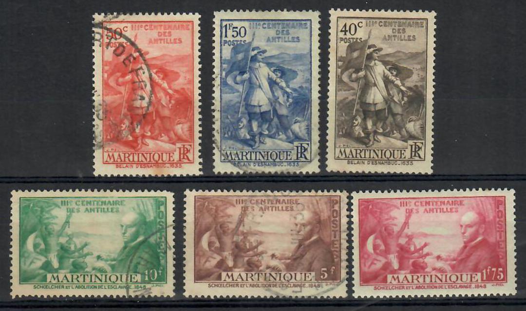 MARTINIQUE 1935 Tercentenary of the West Indies. Set of 6. - 22368 - Mixed image 0