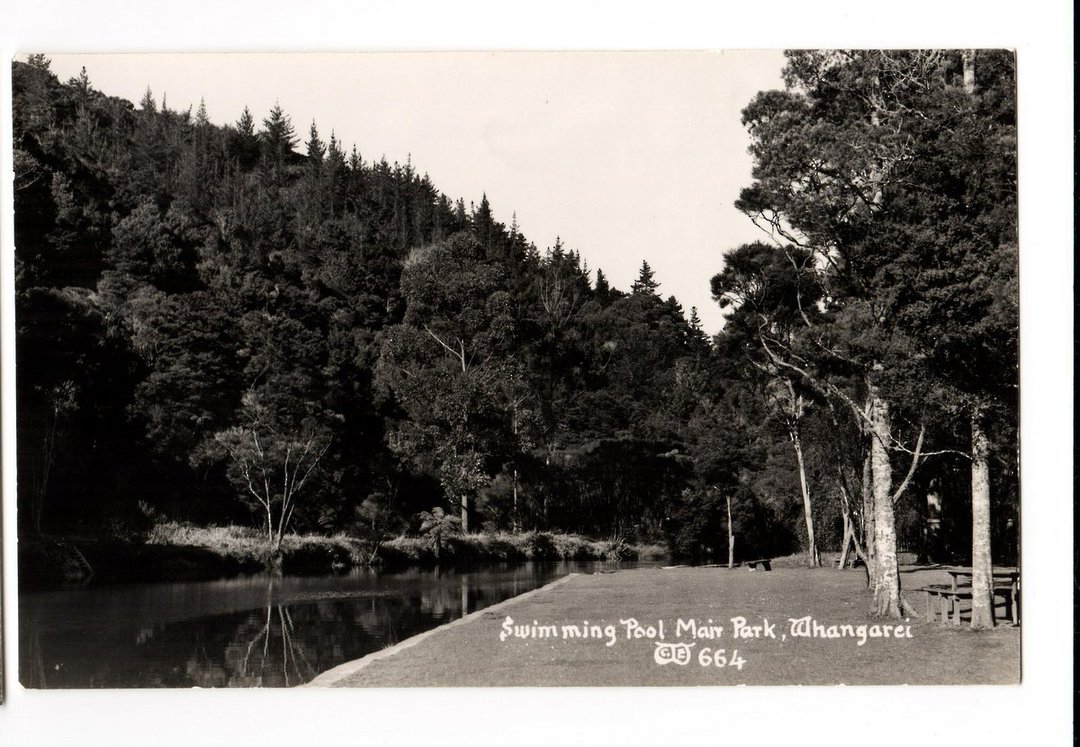 Real Photograph by G E Woolley of Swimming Pool Mair Park. - 44862 - image 0