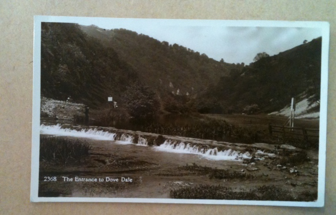 Real Photograph of The Entrance to Dovedale. - 242604 - Postcard image 0