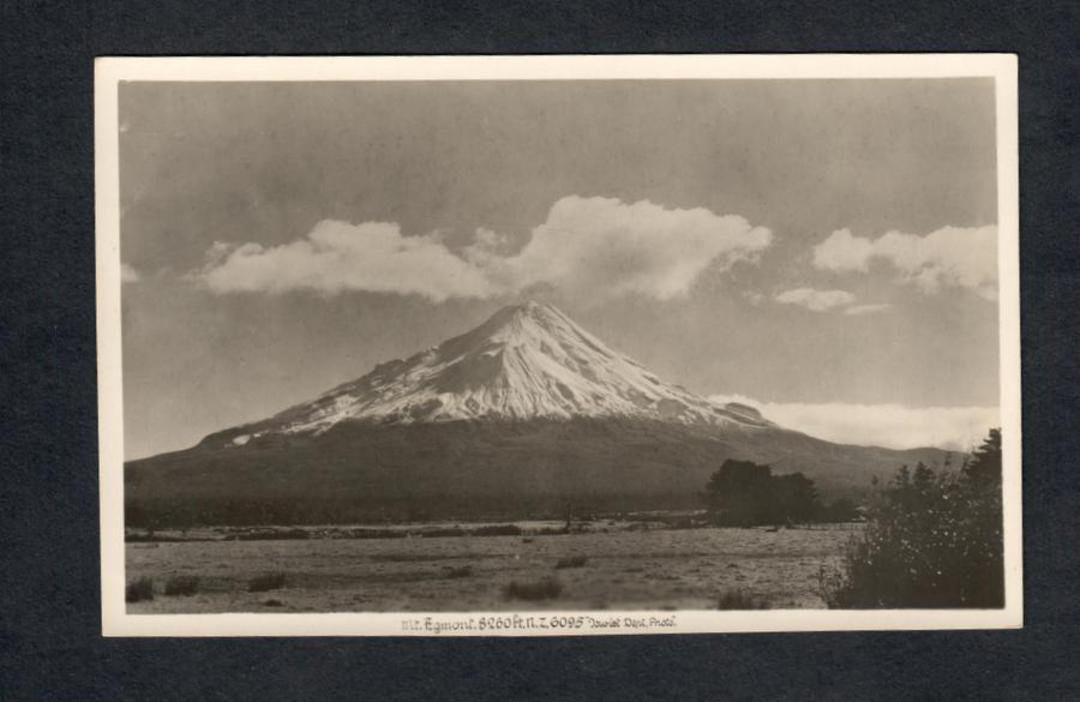 Real Photograph by A B Hurst & Son of Mt Egmont. - 47021 - Postcard image 0