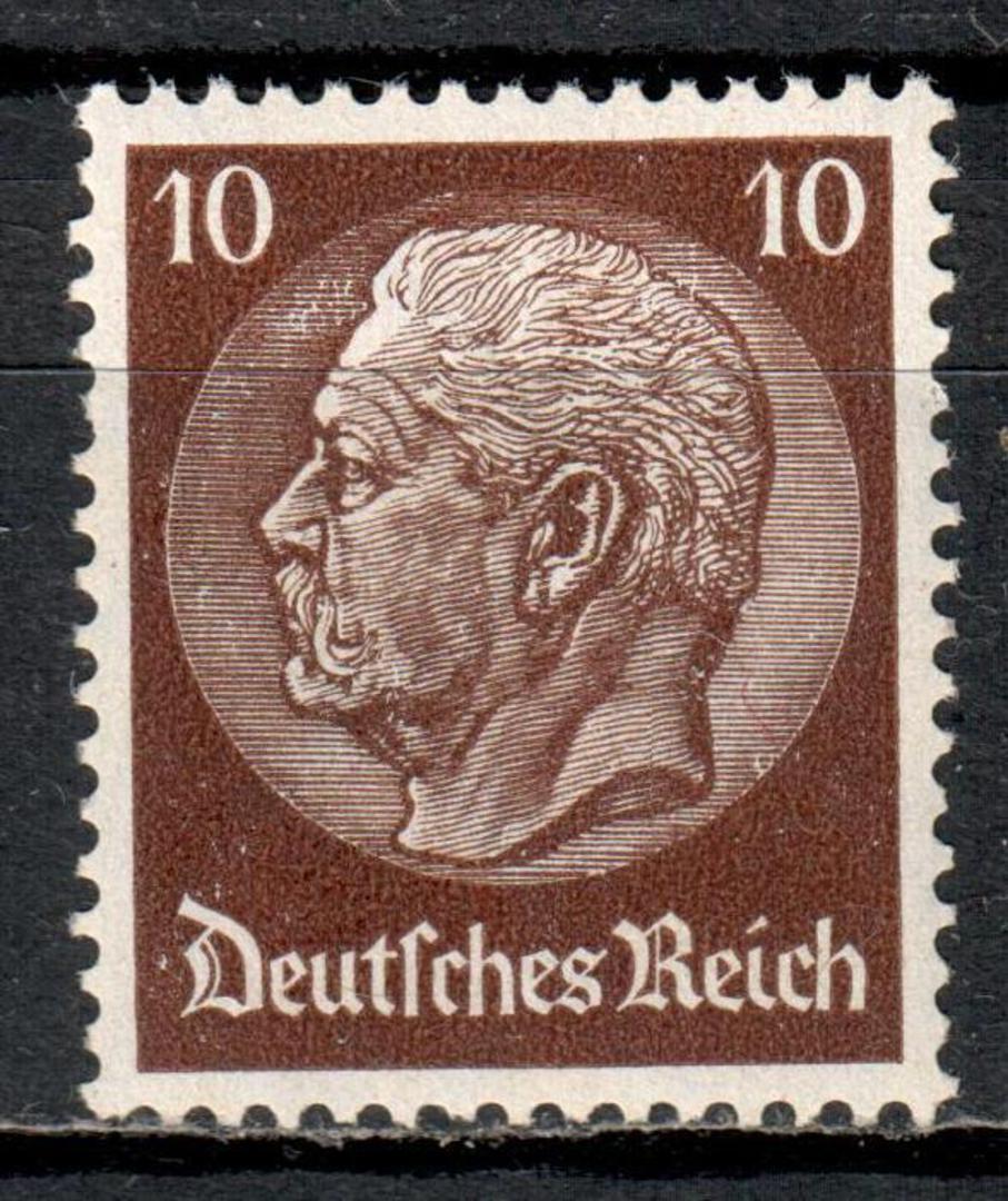 GERMANY 1933 Definitive 10pf Reddish Brown. Watermark Mesh. - 76981 - UHM image 0