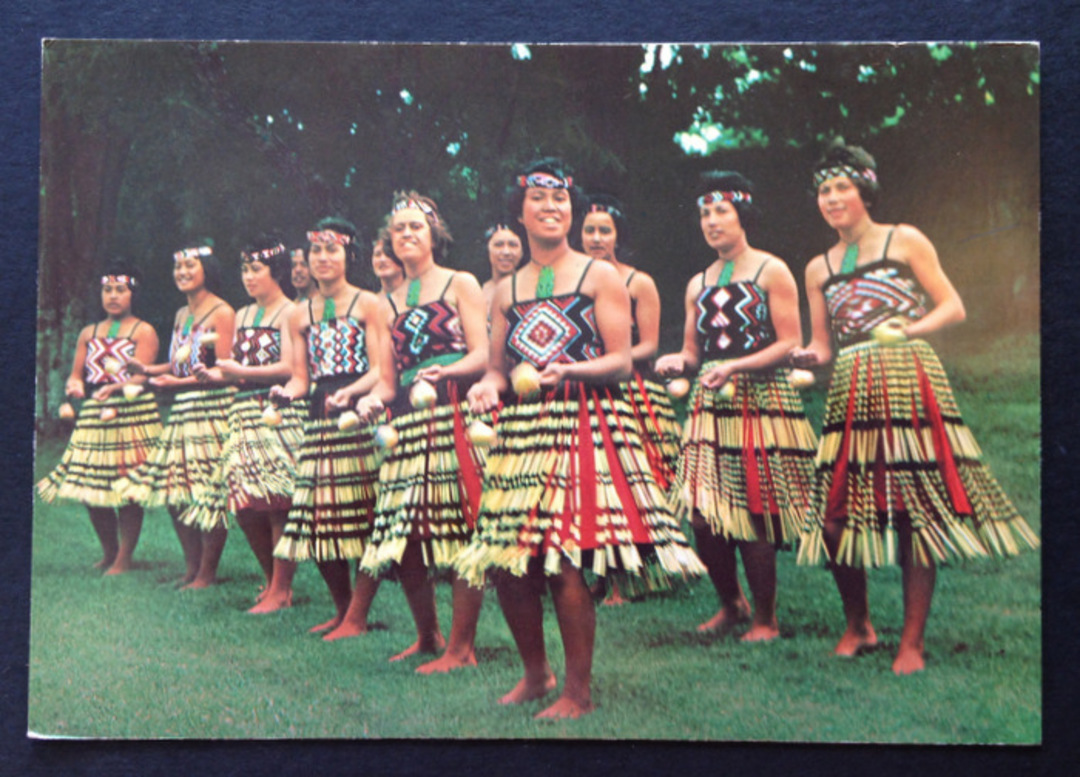 Modern Coloured Postcard of Maori Haka Poi. - 449626 - Postcard image 0