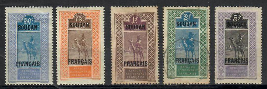 FRENCH SUDAN 1914 Definitives. Set of 17. Some faults. - 22374 - Mixed image 1