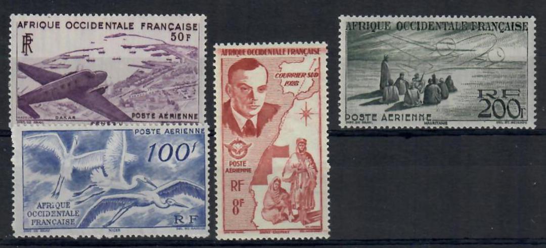 FRENCH WEST AFRICA 1947 Definitives. Set of 4 Airs. - 22351 - UHM image 0