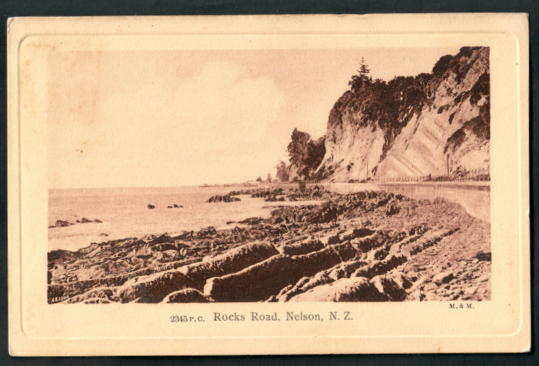 Postcard by Muir & Moodie of Rocks Road Nelson. - 48618 - Postcard image 0