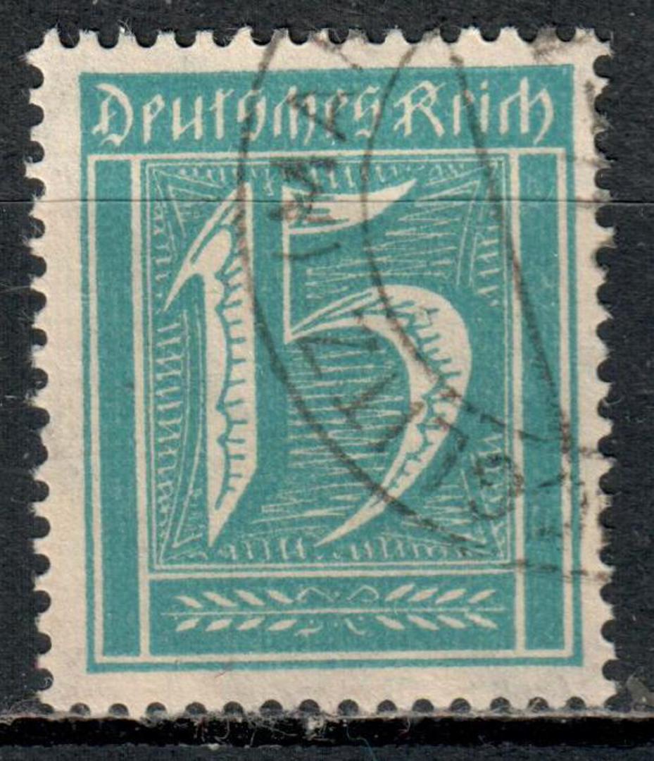 GERMANY 1921 Definitive 15pf Turquoise-Blue. - 73566 - VFU image 0