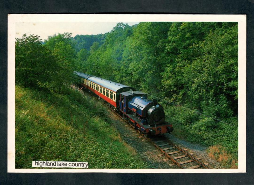 GREAT BRITAIN Modern Coloured Postcard of Preserved Train Highland Lake Country. - 444669 - Postcard image 0