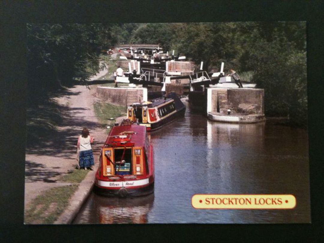 Modern Coloured Postcard of Stockton Locks Grand Union Canal. - 440046 - Postcard image 0