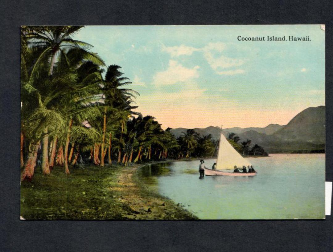 USA Coloured Postcard of Cocoanut Island Hawaii. - 243845 - Postcard image 0
