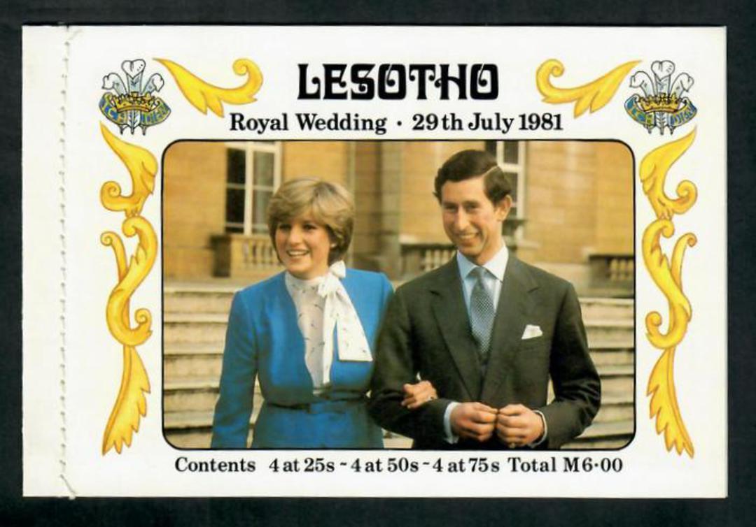 LESOTHO 1981 Royal Wedding of Prince Charles and Lady Diana Spencer. Stamp Booklet stiched. - 31666 - Booklet image 0